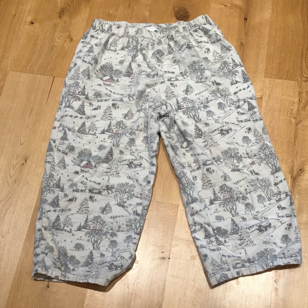 Charter Club Intimates Christmas Print Pajama Bottoms